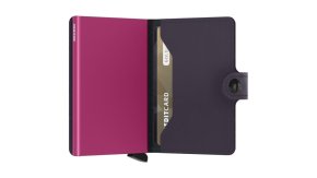 Secrid Miniwallet matte dark purple-fuchsia